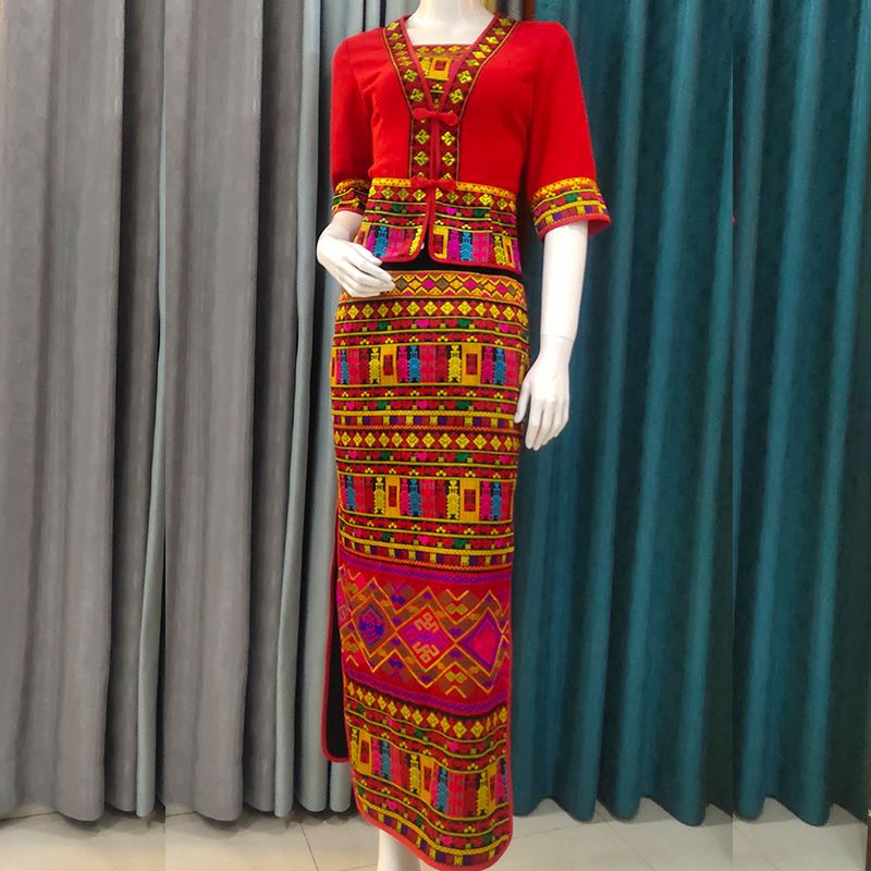 Ethnic Dress Fashion Show - Etnik Azınlık Kostümleri Geleneksel Li Dans