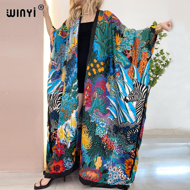 Ethnic Gown - WINYI Afrika Orta Doğu Kimono Kadın