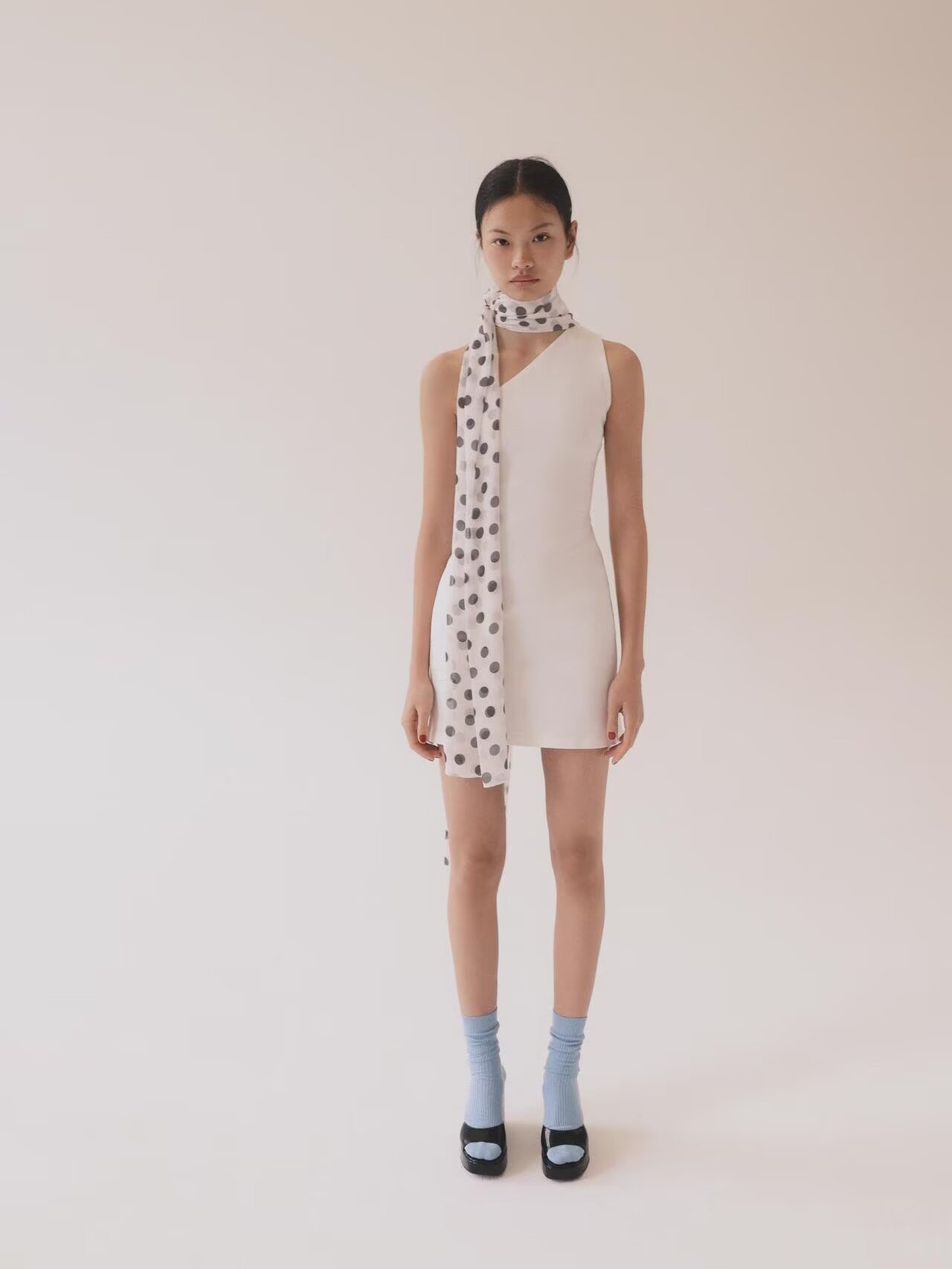 New Ethnic Fashion - Yaz Koleksiyonu: Yeni Gelen Puantiyeli Eşarp,