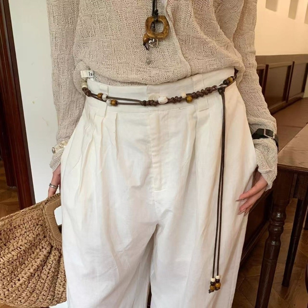 Ethnic Dress Fashion Show - Etnik El Dokuması Bel Zinciri Ahşap