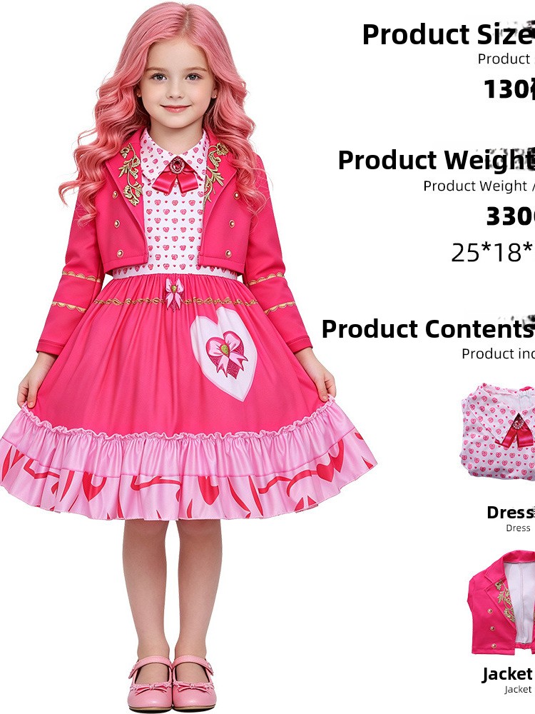 Ethnic Fashion Online - Yeni Pembe Elbise Cosplay Performans Kostümü