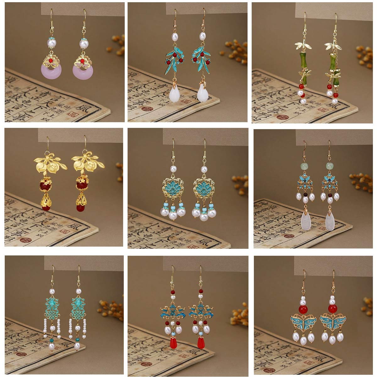 6 Pairs Yeni Moda Kadın Küpe Ç - Ethnic Chic Fashion incelemesi ve fiyatı