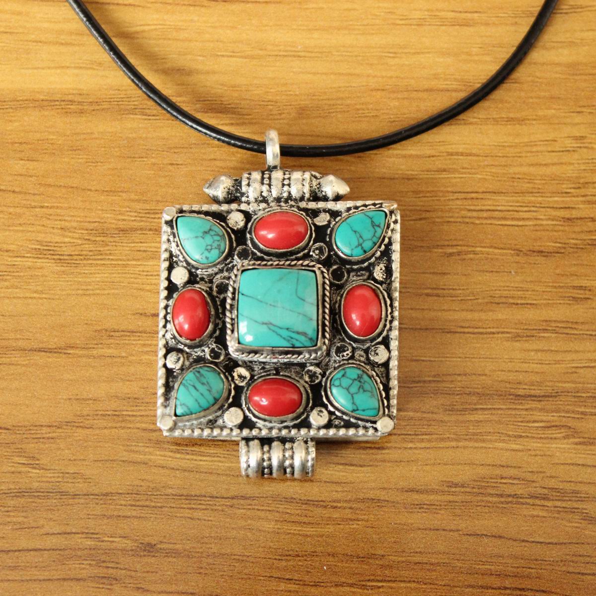 PN257 Etnik Tibet Gümüş Metal  - Ethnic Fashion Store incelemesi ve fiyatı