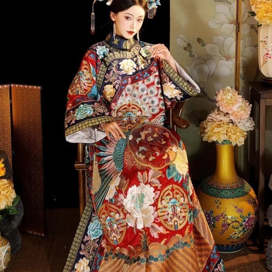 Kadın Qing Hanedanlığı Anka Ku - Ethnic Gown incelemesi ve fiyatı