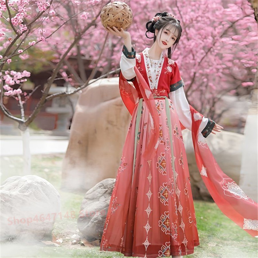 Hanfu Çin Geleneksel Elbise Co - Ethnic Dress Fashion Show incelemesi ve fiyatı